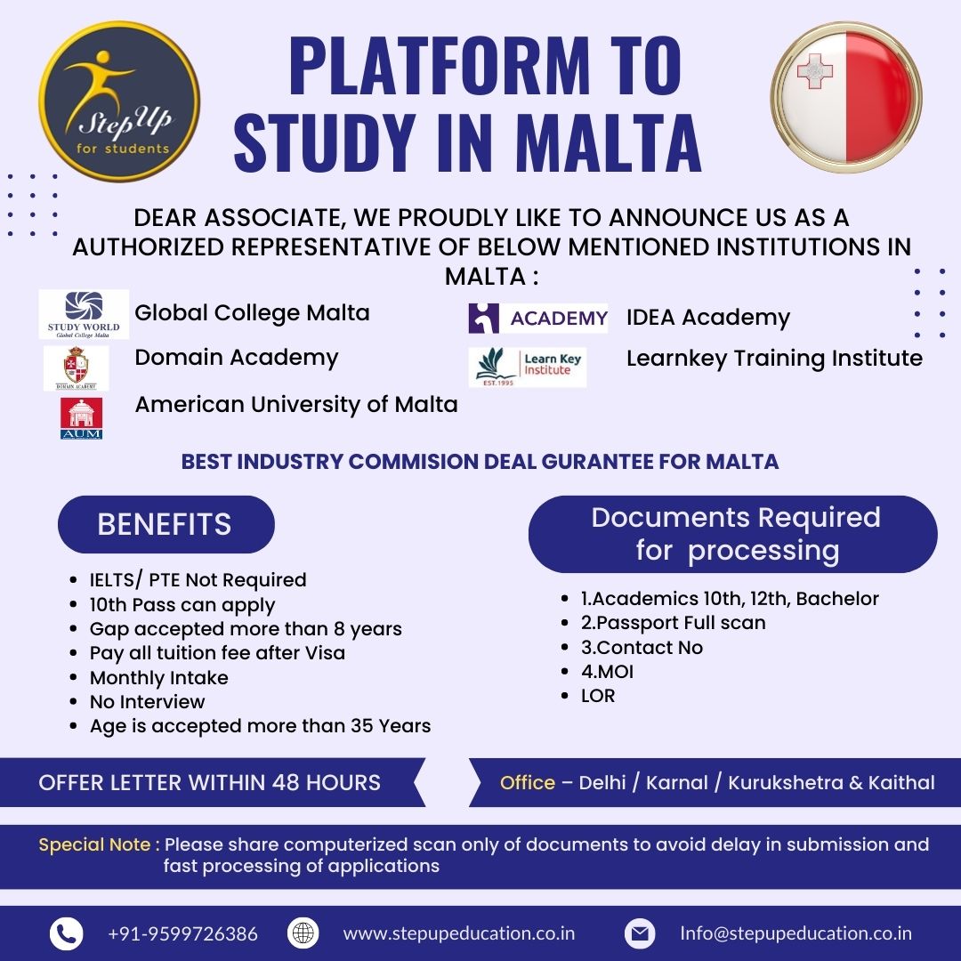 Study in Malta in 2023: Cost, Eligibility, Top Universities